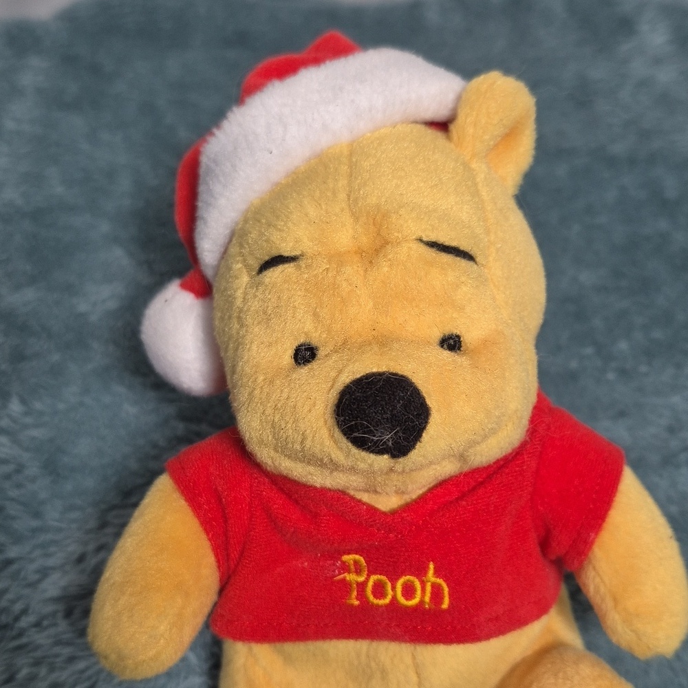 Disney Winnie The Pooh Christmas Plush - Picture 3 of 4